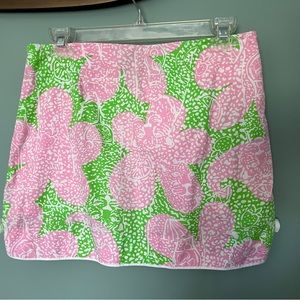 Lilly Pulitzer pink and green skirt/skirt